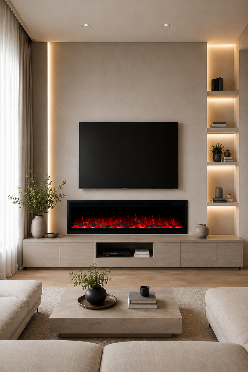 Inbouw elektrische haarden Mystflame Weka
