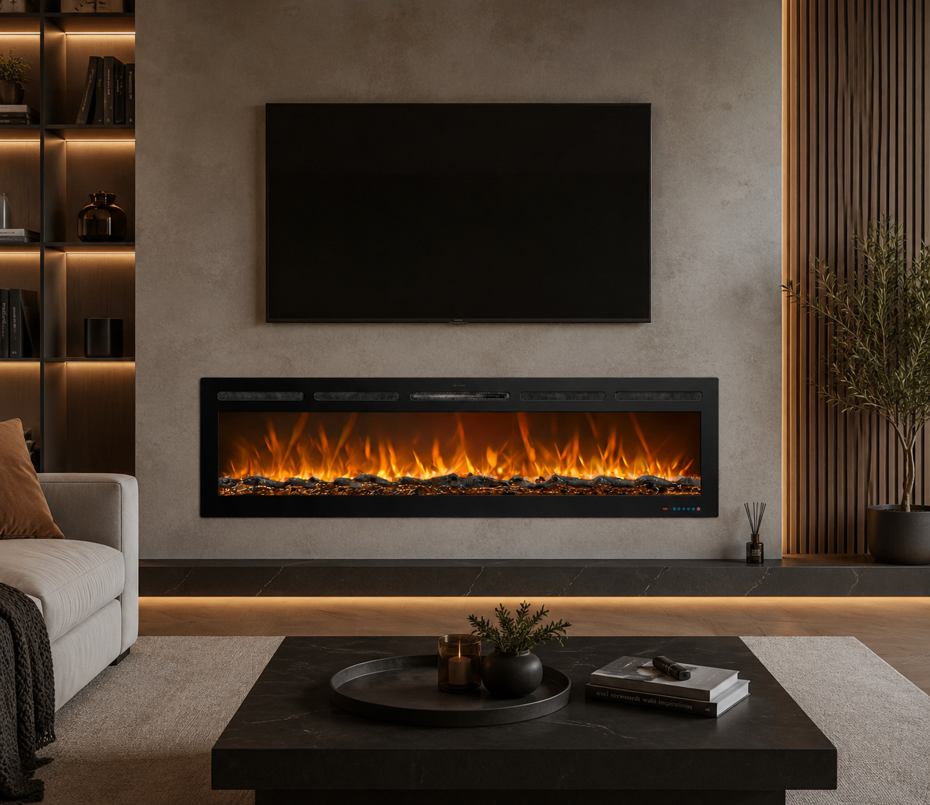 Mystflame Galaxy Pro NEW WiFi elektrische haarden met geluid