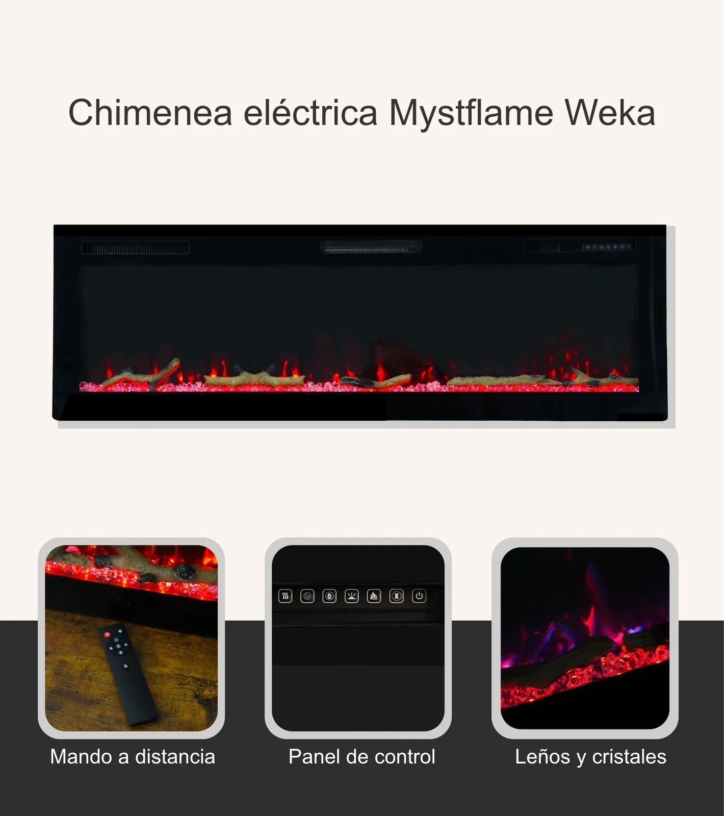 Kenmerken van de elektrische haarden Weka Fireplace WiFi