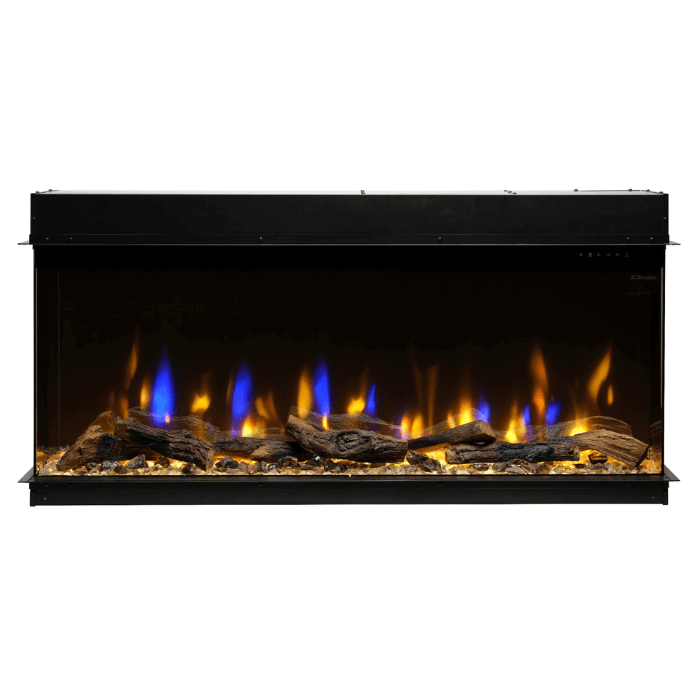 Driezijdige elektrische haard Dimplex Ignite Bold 50.