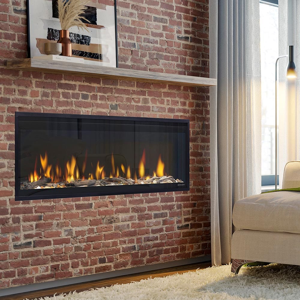 Ingebouwde lineaire elektrische haard Dimplex Ignite Evolve 50 van 130 cm