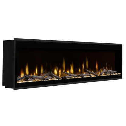 Dimplex Ignite Evolve 74, elektrische haard met decoratief houtblok.