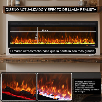 Kenmerken van de decoratieve elektrische wandhaard Mystflame 3D Perla 60.
