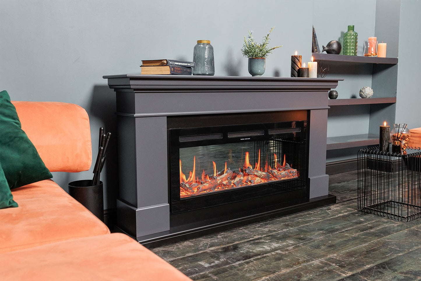 Mystflame V-Art 60 Elektrische Wandhaard (BxHxD) 1500x450x172 mm