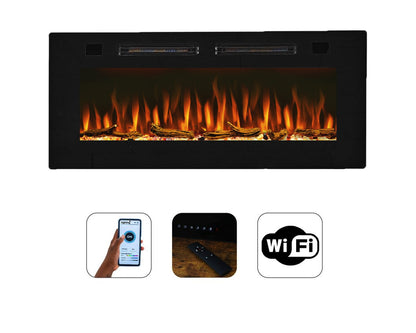 Mystflame-Crystal-42-WiFi compacte elektrische haard voor kleine kamers