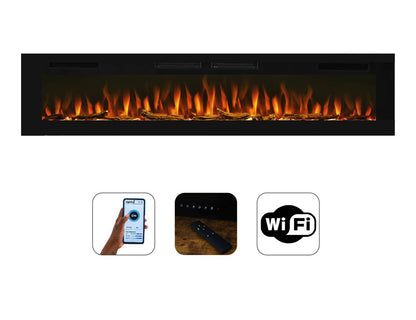 Mystflame-Crystal-72-WiFi decoratieve langwerpige elektrische haard van 2 meter breed