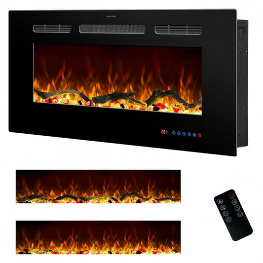 Elektrische wandhaard tot 1 meter. De elektrische haard Mystflame Galaxy 36 heeft een breedte van 90 cm.