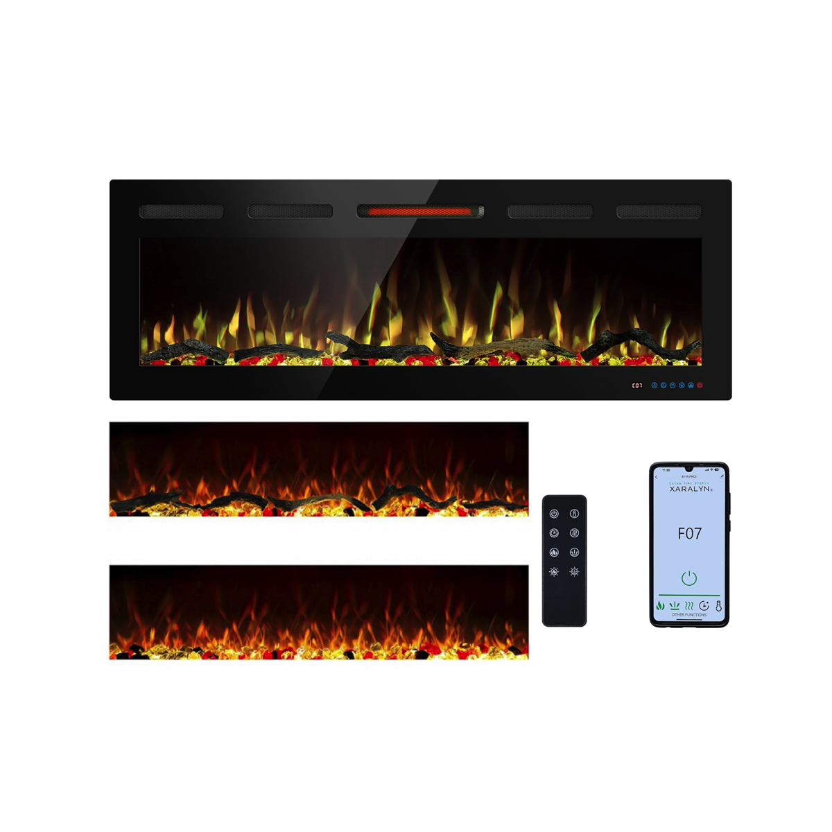 Elektrische wandhaard WiFi Mystflame Galaxy 50 PRO WiFi