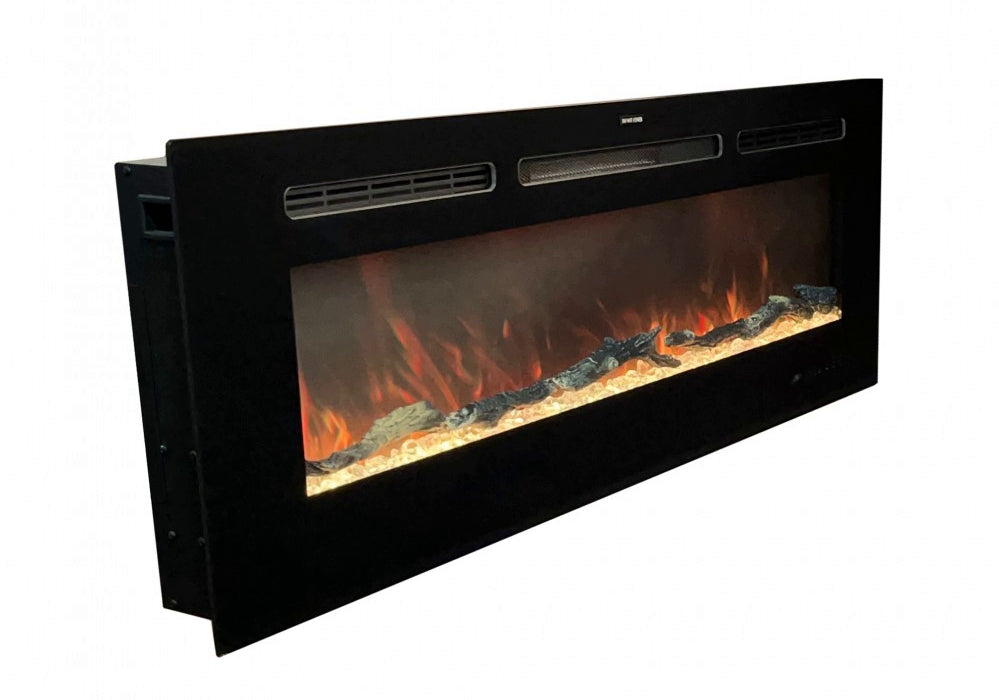 Betaalbare elektrische wandhaard met verwarming Mystflame Galaxy