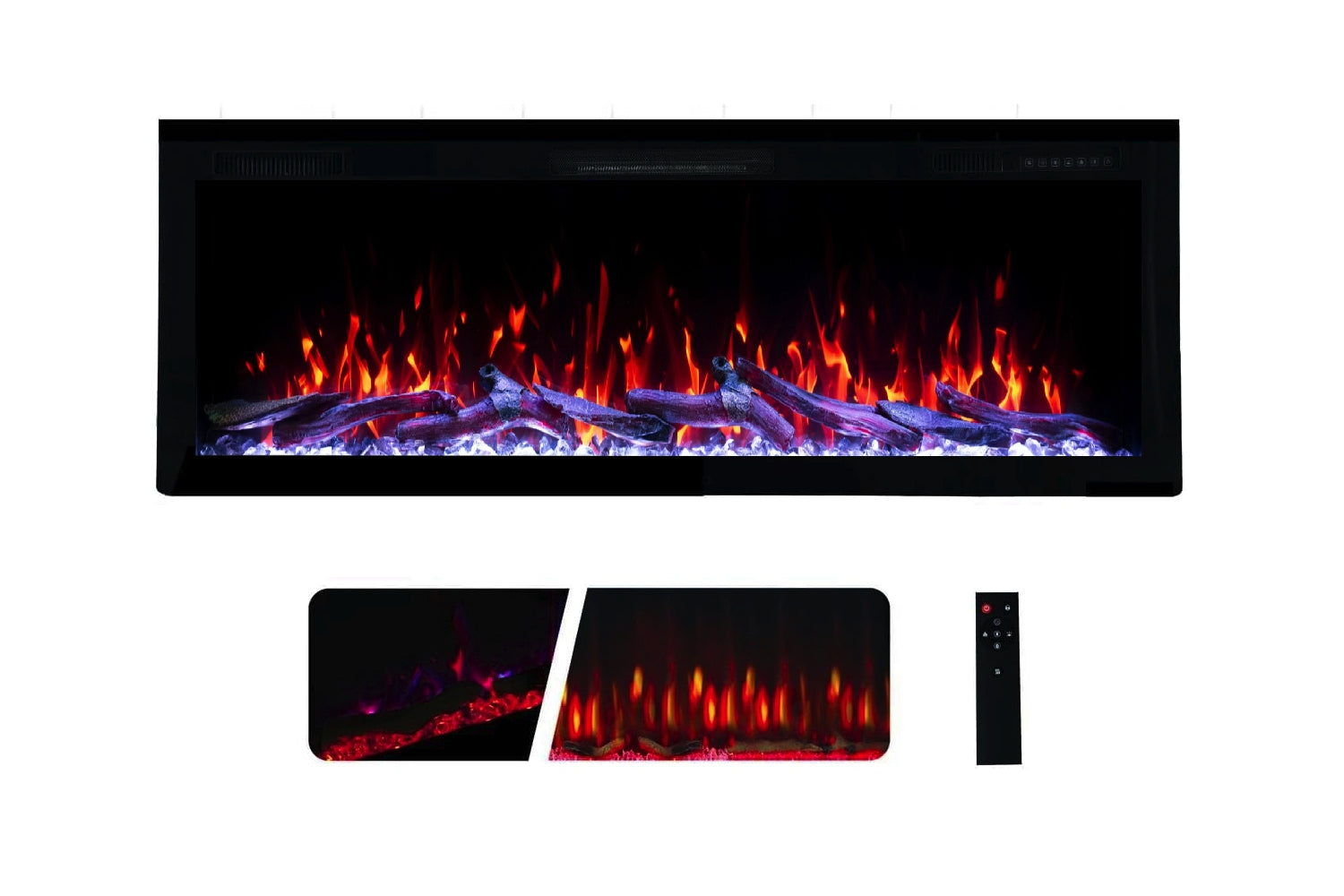 Betaalbare en realistische elektrische haard Weka Fireplace E42.