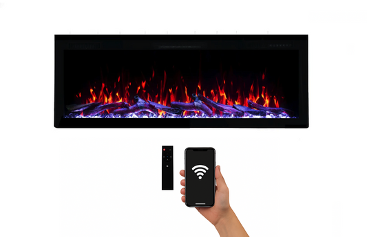 Weka Fireplace E42 WiFi — elektrische wandhaard met Wi-Fi