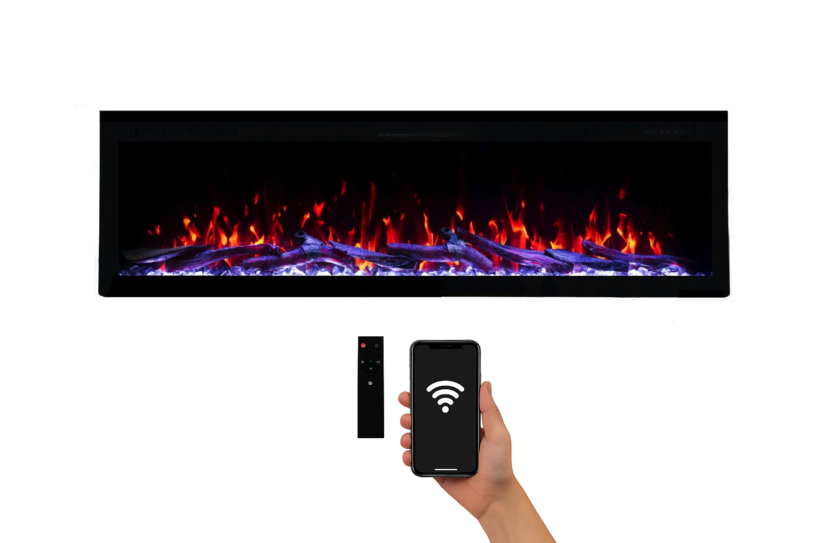 Weka Fireplace E60 WiFi — elektrische wandhaard met Wi-Fi