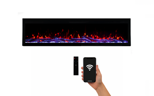 Weka Fireplace E68 WiFi — elektrische wandhaard met Wi-Fi