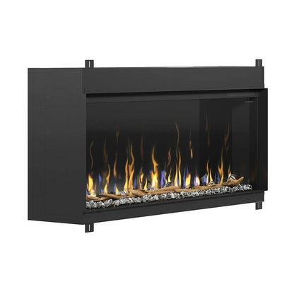 Elektrische haard Dimplex Ignite Bold 60 met gesloten zijpanelen.