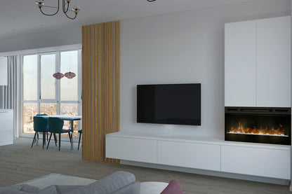Elektrische haard met verwarming, ingebouwd in meubel – Dimplex Optiflame Prism 34 BLF3451