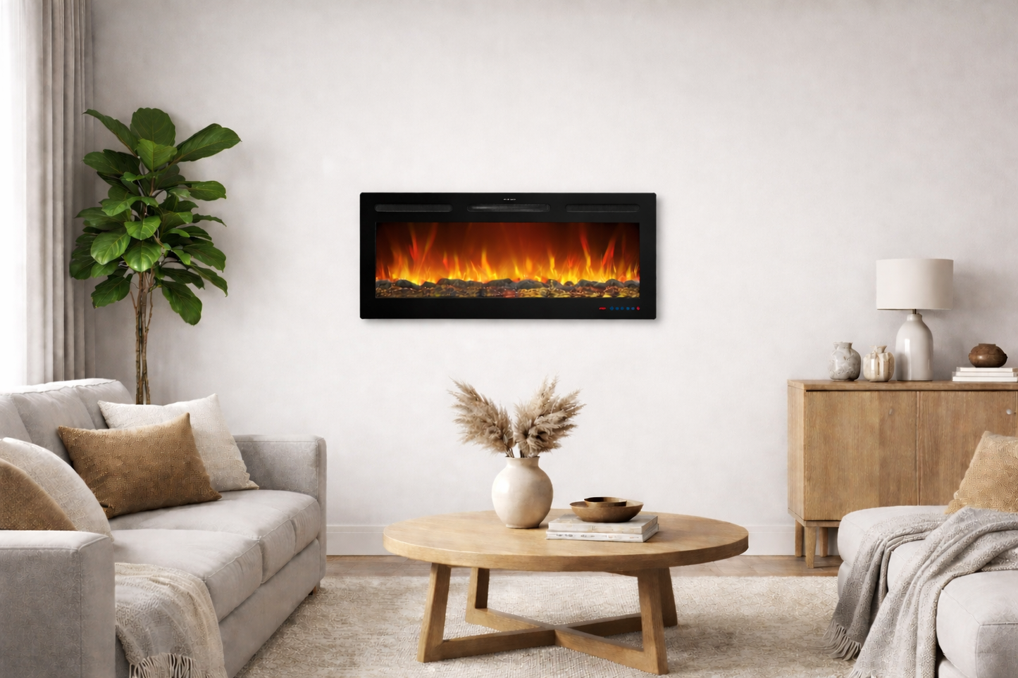 Elektrische wandhaard met geluid Mystflame Galaxy Pro 36 NEW WiFi