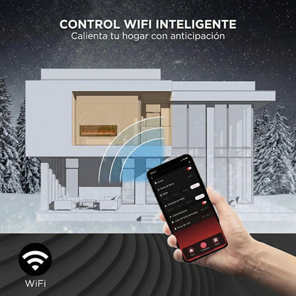 slimme elektrische haard met WiFi