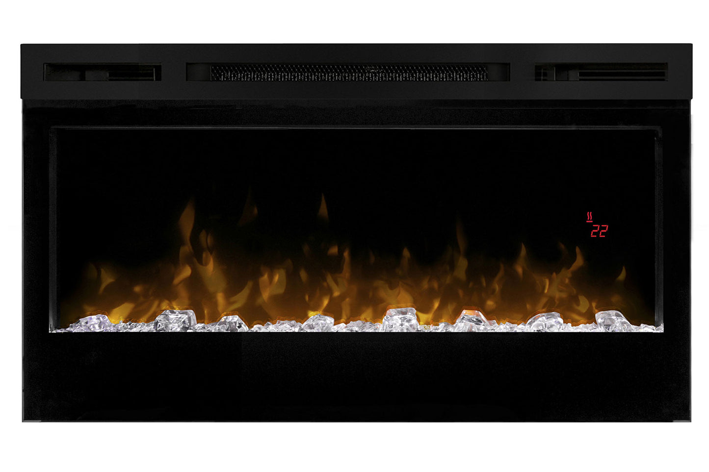 Lineaire elektrische haard Dimplex Optiflame Prism 34 BLF3451 met verwarming