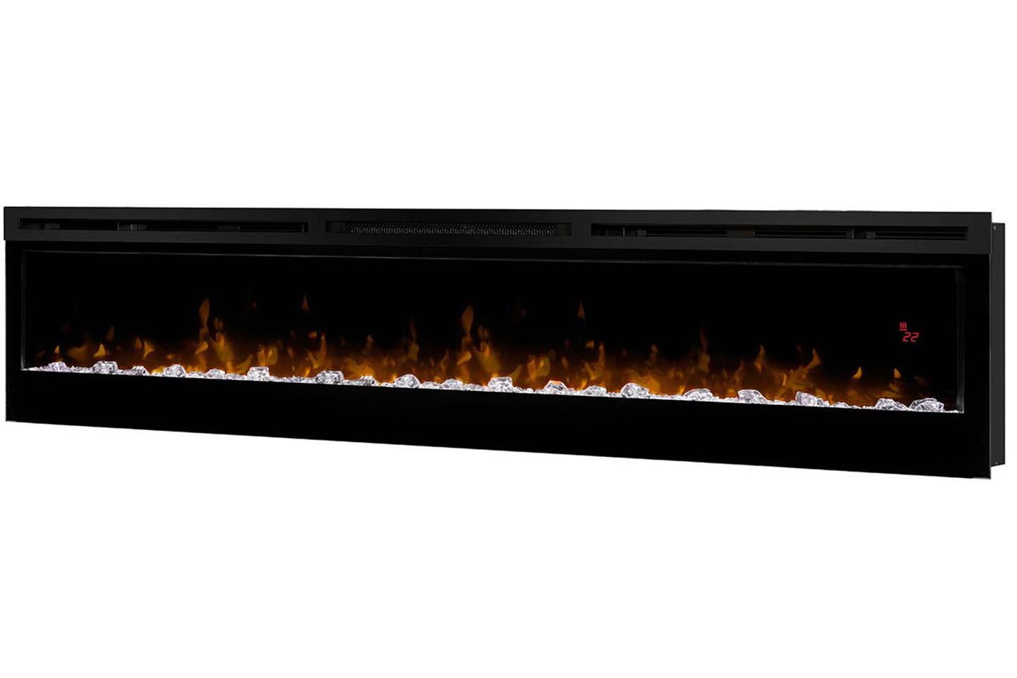 Lineaire elektrische haard Dimplex Optiflame Prism 74 met verwarming en multicolor verlichting