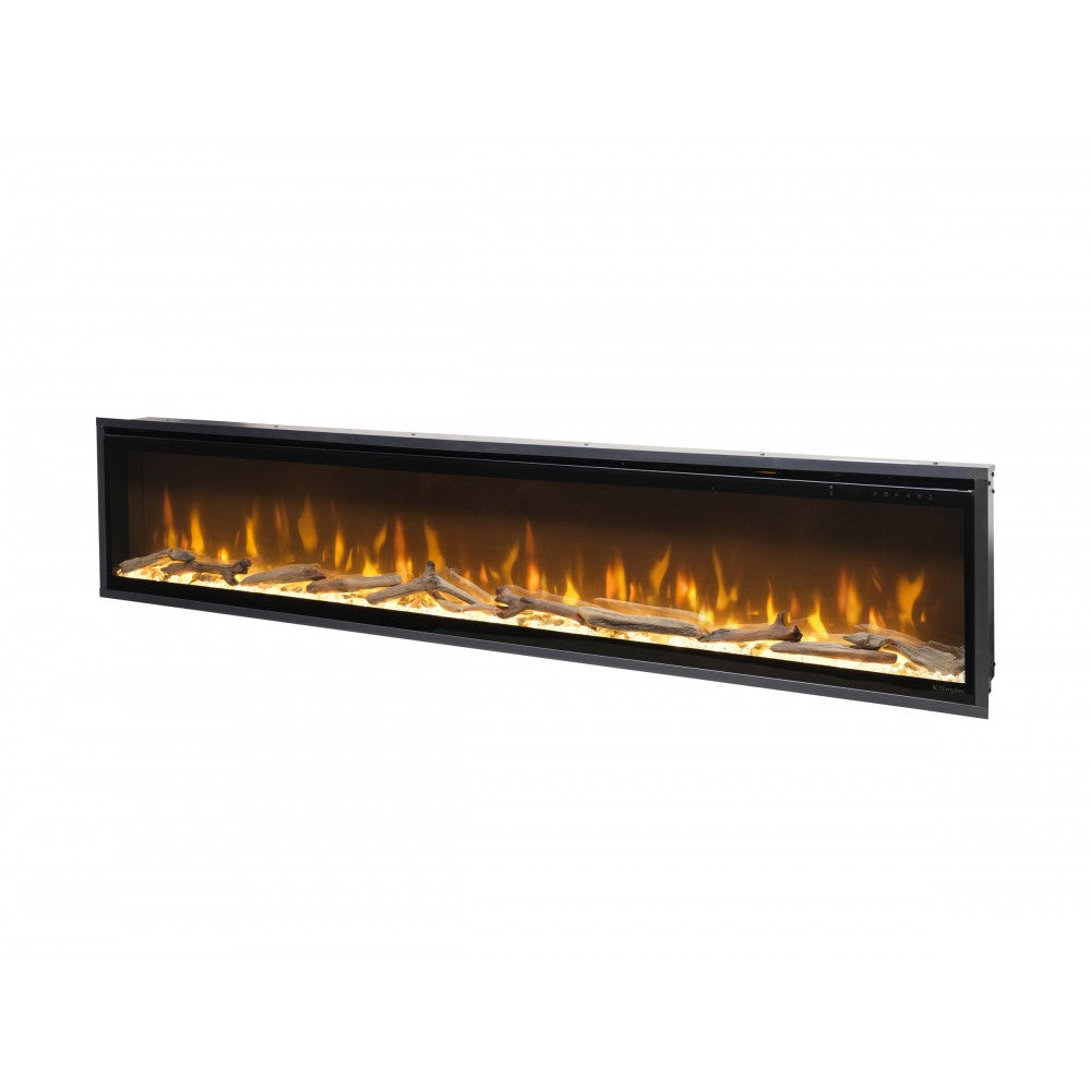 Elektrische haard Dimplex Ignite Evolve 74 met een lengte van 2 meter.