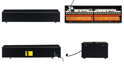 Constructie van de elektrische waterdamphaard Dimplex Cassette 1000R RGB Multi Opti-Myst