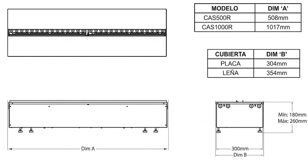 Dimplex Cassette 500R Retail RGB Multi Opti-Myst elektrische waterdamphaard