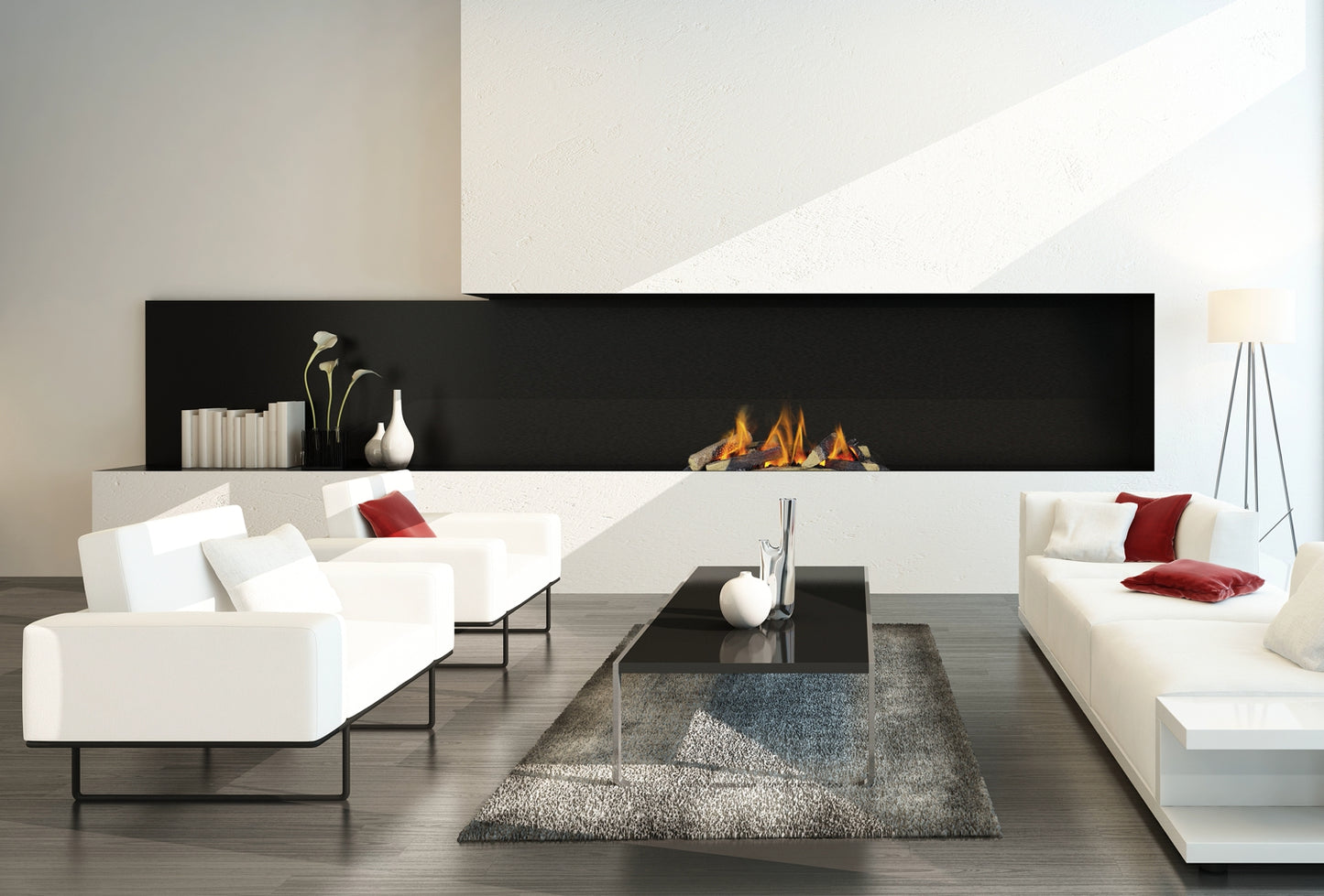 Dimplex Cassette 600 LED LOG Opti-Myst Elektrische Waterdamphaard (BxHxD) 564 x 280 x 217 mm