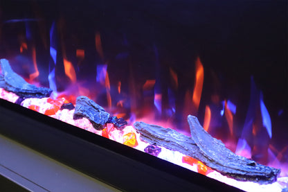 Mystflame Crystal 60 Wi-Fi - elektrische haard met functie voor het selecteren van de vlamkleur.