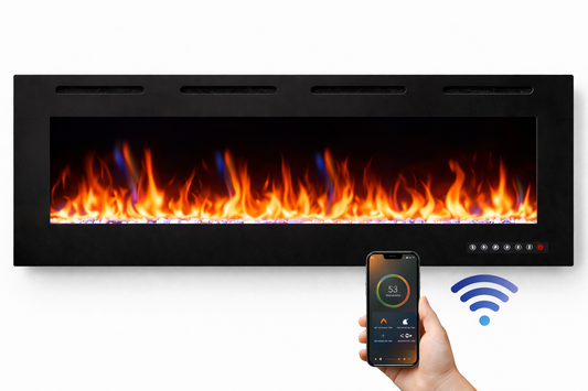 Goedkope elektrische haard Mystflame Crystal 50 New WiFi