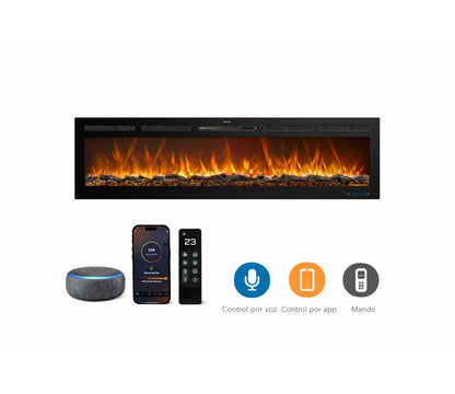 Mystflame Galaxy 50 Pro NEW WiFi Elektrische Haard Met Geluid (BxHxD) 1270×450×140 mm