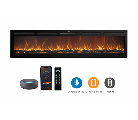 Mystflame Galaxy 72 Pro NEW WiFi Elektrische Haard Met Geluid (BxHxD) 1830×450×140 mm