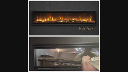 Oak logset Ignite Evolve 60 eikenhouten blokkenset voor de elektrische haard Dimplex Ignite Evolve 60 EVO1500