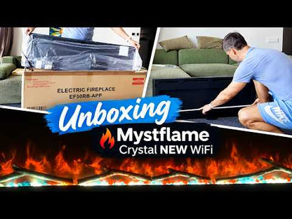 Mystflame Crystal 50 NEW WiFi Betaalbare Elektrische Haard (BxHxD) 1270x450x80 mm