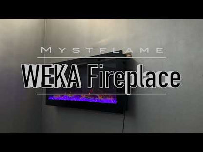 Video análisis de la chimenea eléctrica barata Weka WiFi Fireplace