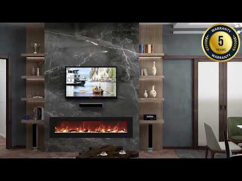 Mystflame Galaxy Chimenea Eléctrica de Pared. Revisión en video del chimenea decorativa