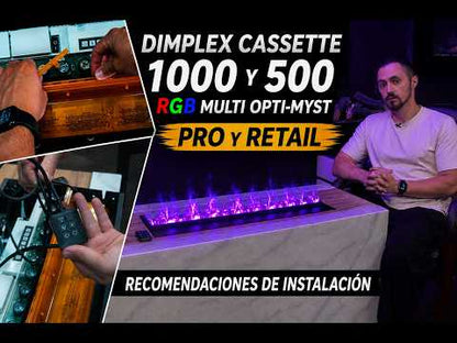 Dimplex Cassette 1000 PRO RGB Multi Opti-Myst elektrische waterdamphaard met aansluiting op het waterleidingnet